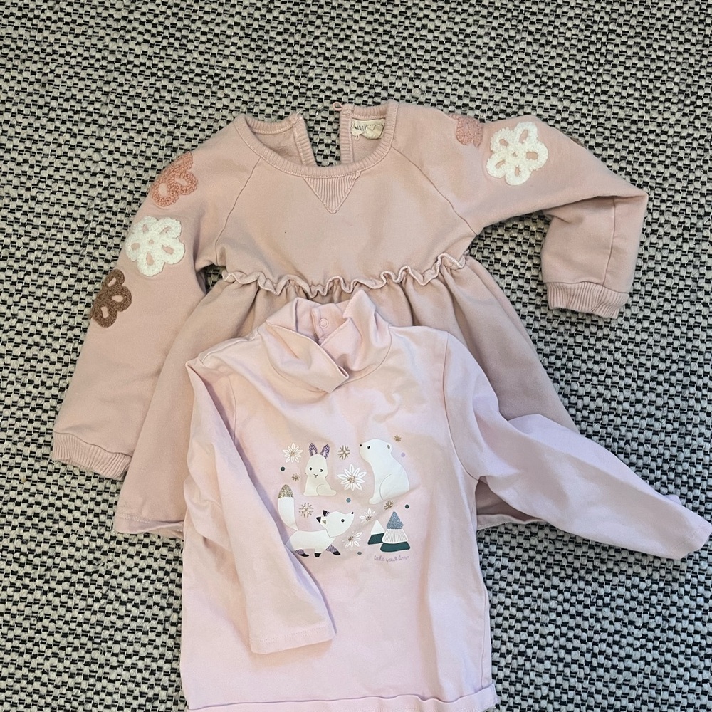 Pink Toddler Dress and Top Set